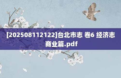 [202508112122]台北市志 卷6 经济志 商业篇.pdf