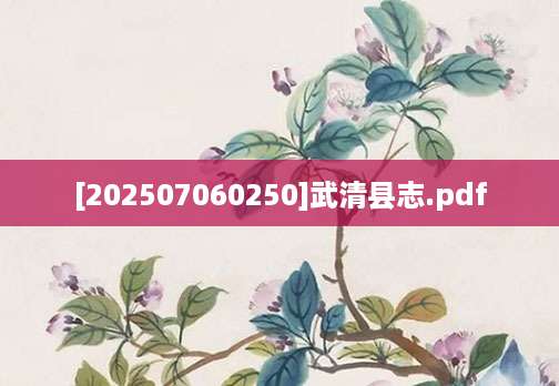 [202507060250]武清县志.pdf